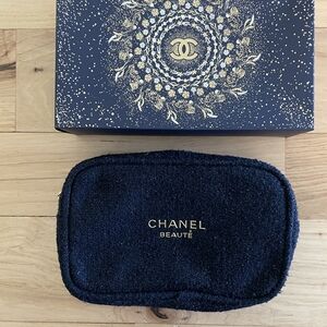 Chanel Beauté Blue Cosmetic Pouch
